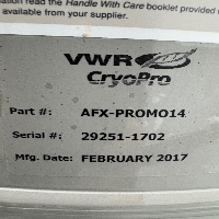 VWR Cryopro Cryo Storage Dewar image 3